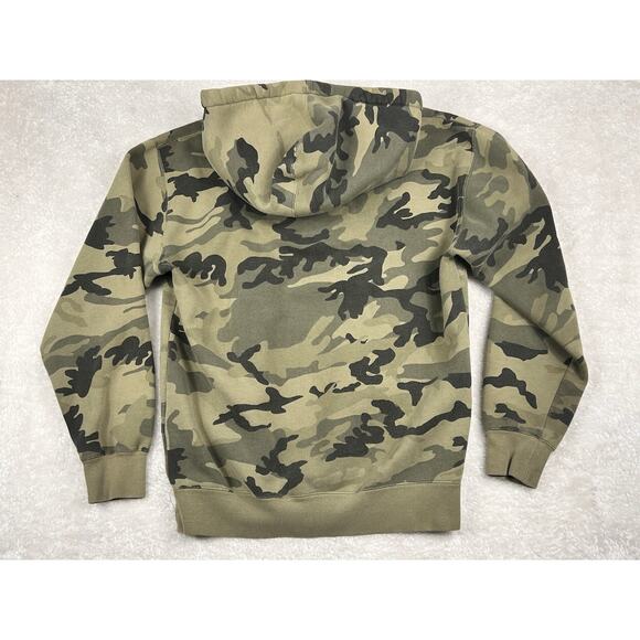 Obey Camo Hoodie Mens Size Small Unisex Adult Chest Logo Heavy Cotton Sweatshirt - Picture 2 of 7